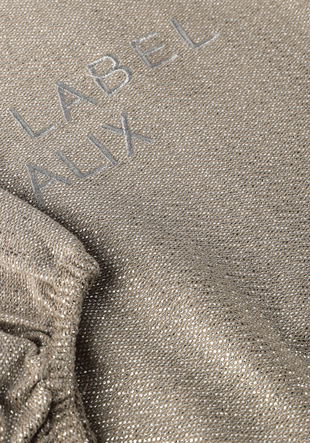 Gouden ALIX MINI Mini jurk KNITTED SILVER DRESS - large