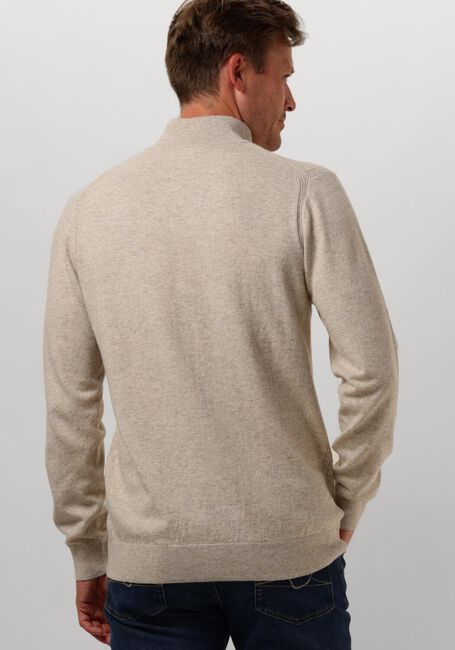 PROFUOMO Pull PULLOVER HALF ZIP BUTTON en marron - large