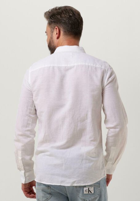 CALVIN KLEIN Chemise décontracté LINEN COTTON REGULAR SHIRT en blanc - large