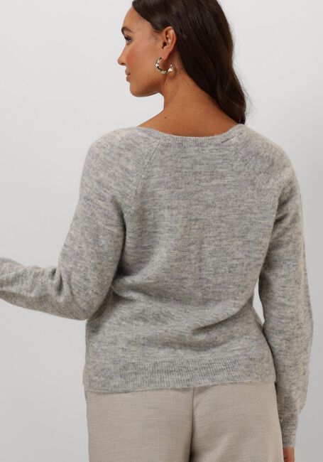 SELECTED FEMME Pull SLFLULU NEW LS KNIT V-NECK B NOOS en gris - large