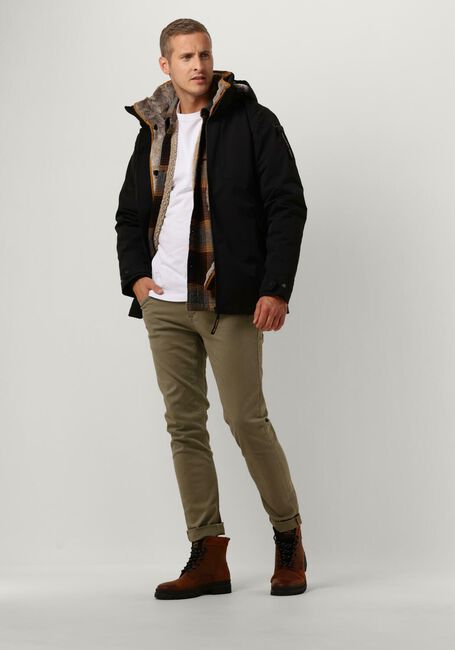 Zwarte PME LEGEND Jassen SEMI LONG JACKET SNOWPACK ICON 2.0 TRAIL RIPSTOP - large