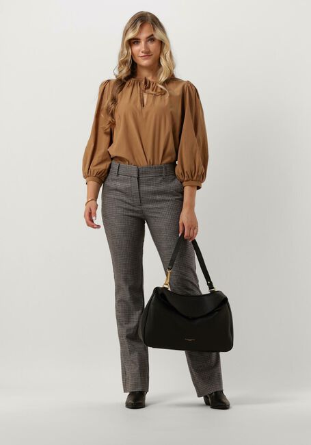 SUMMUM Haut TOP SHORT SLEEVES MODAL BLEND en marron - large