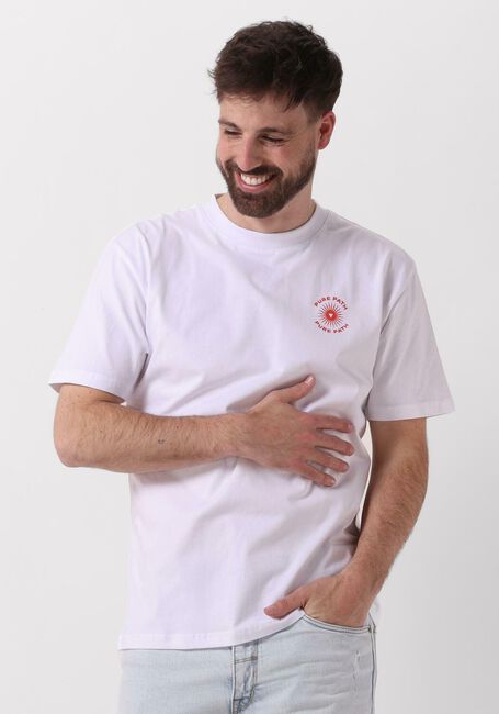 PURE PATH T-shirt TSHIRT WITH CHEST AND BACK PRINT en blanc - large