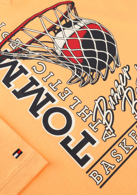 TOMMY HILFIGER T-shirt BASKETBALL GRAPHIC T-SHIRT en orange - large