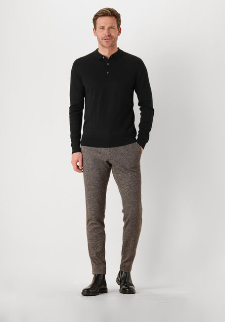 PROFUOMO Polo POLO LONG SLEEVE en noir - large