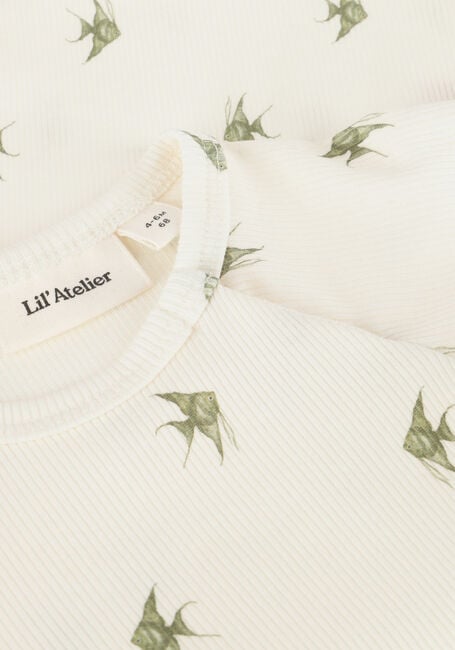 Witte LIL' ATELIER  NBMLAVO ENI SS SLIM BODY LIL - large