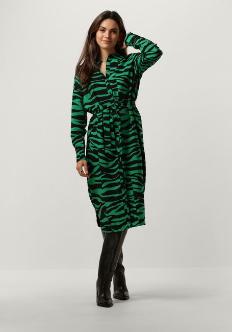 OBJECT Robe midi OBJCIRA L/S SHIRT DRESS 129 en vert - large