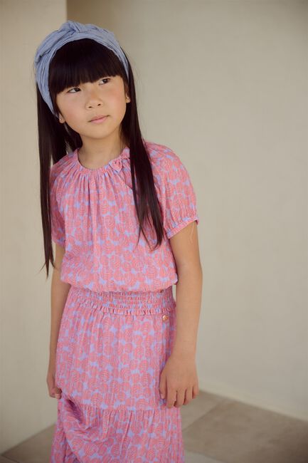 Paarse NONO Top TOMAS SHELLS AOP BLOUSE - large