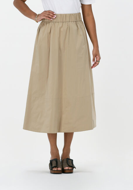 Taupe NEO NOIR Midirok YARA POPLIN SKIRT - large