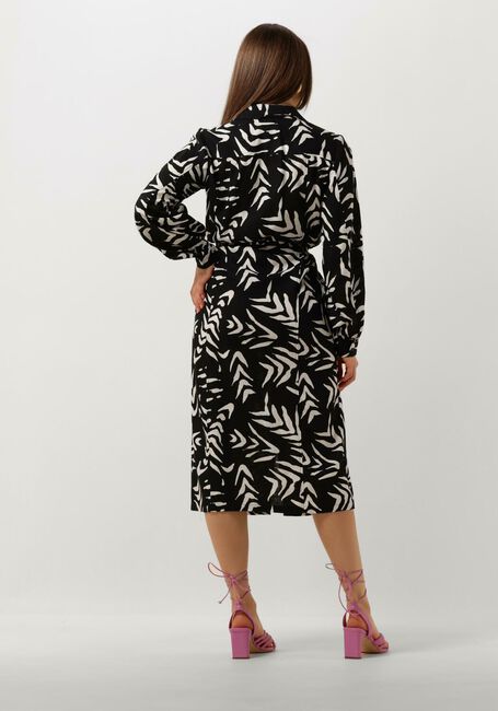 Zwarte OBJECT Midi jurk OBJEMIRA TILDA L/S DRESS - large