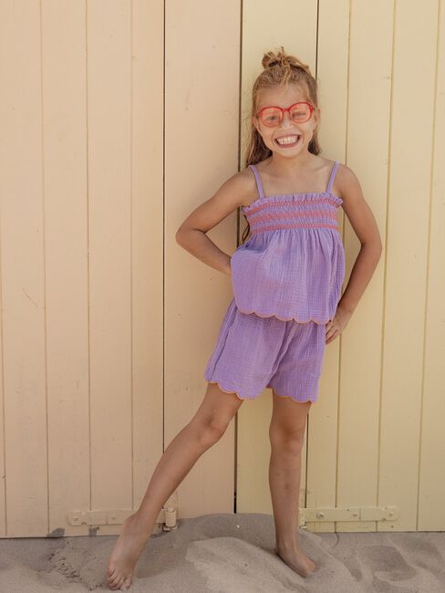 LOOXS Little Pantalon courte 2613-7666 en violet - large