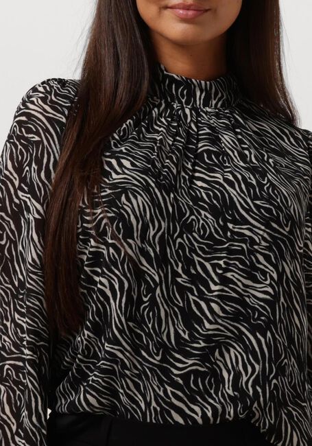 OBJECT OBJMILA L/S HIGH NECK TOP NOOS Blouses en marron - large
