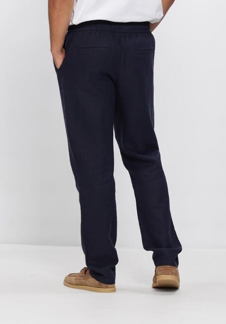 Donkerblauwe LES DEUX Wijde broek PATRICK LINEN PANTS - large