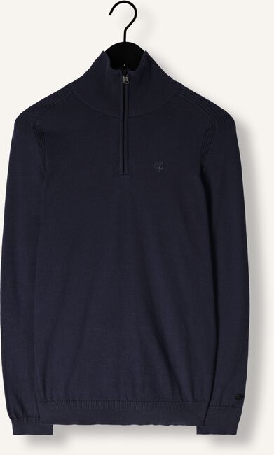 Blauwe CAST IRON Trui HALF ZIP COLLAR ESSENTIAL COTTON STRETCH Blauwe CAST IRON Trui HALF ZIP COLLAR ESSENTIAL COTTON STRETCH - large