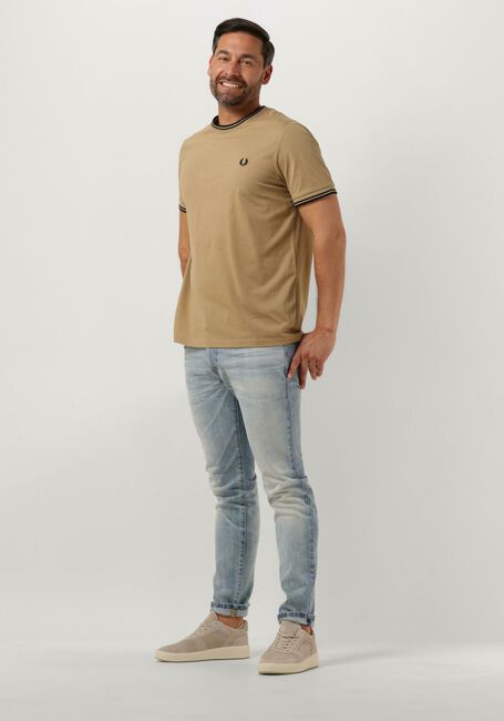 FRED PERRY T-shirt TWIN TIPPED T-SHIRT Kaki - large
