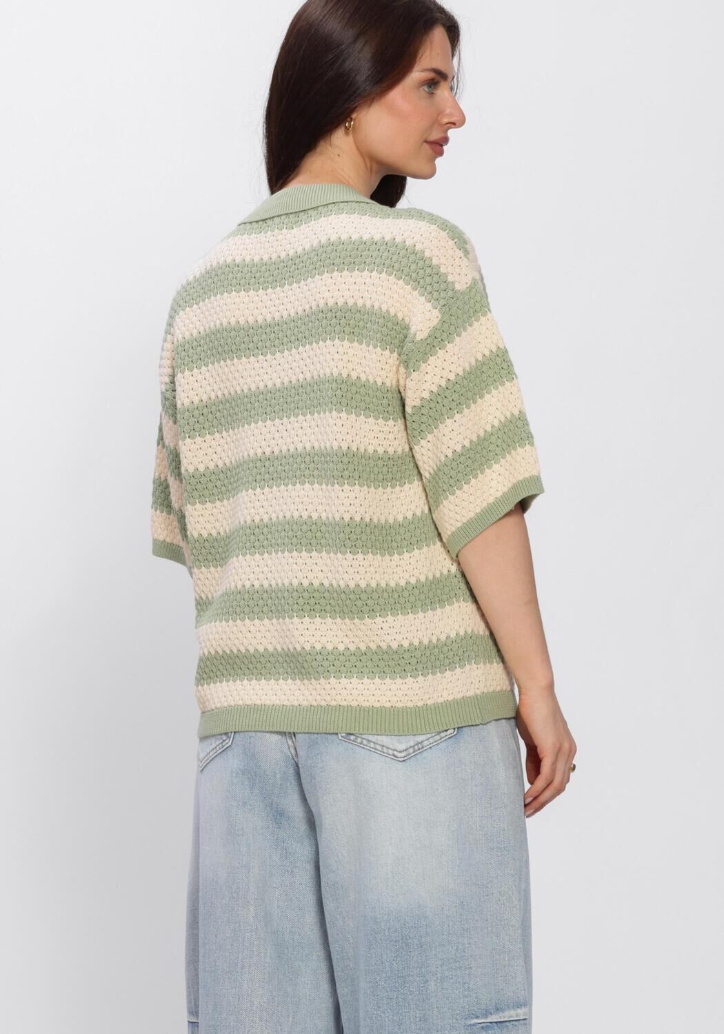 YDENCE KNITTED TOP JANOUK Hauts & T-shirts en vert - large