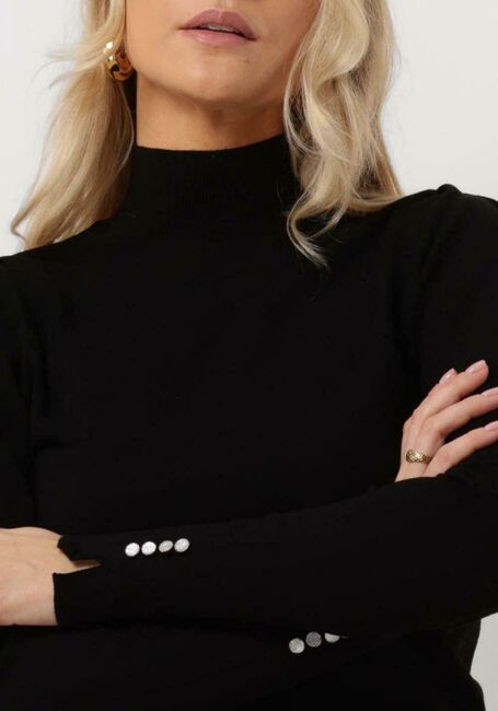 JANSEN AMSTERDAM Col roulé FN187 FINE KNIT TURTLE NECK LONG SLEEVES en noir - large