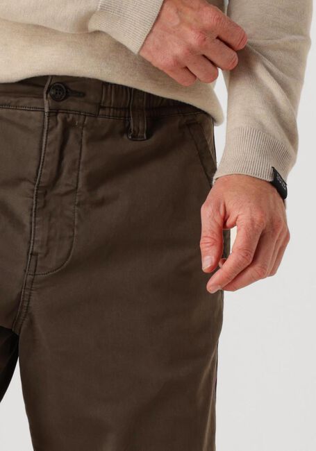 Bruine BUTCHER OF BLUE Joggingbroek TRISTAN SATEEN CHINO - large
