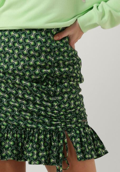 COLOURFUL REBEL Mini-jupe INA GRAPHIC SMOCK MINI SKIRT en vert - large