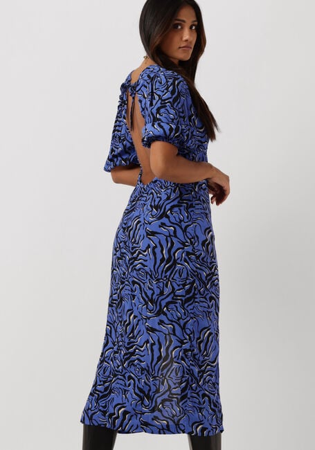 ENVII Robe maxi ENRUBY SS MIDI DRESS AOP 6696 en bleu - large