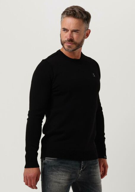 BUTCHER OF BLUE Pull CLIFDEN CREW en noir - large