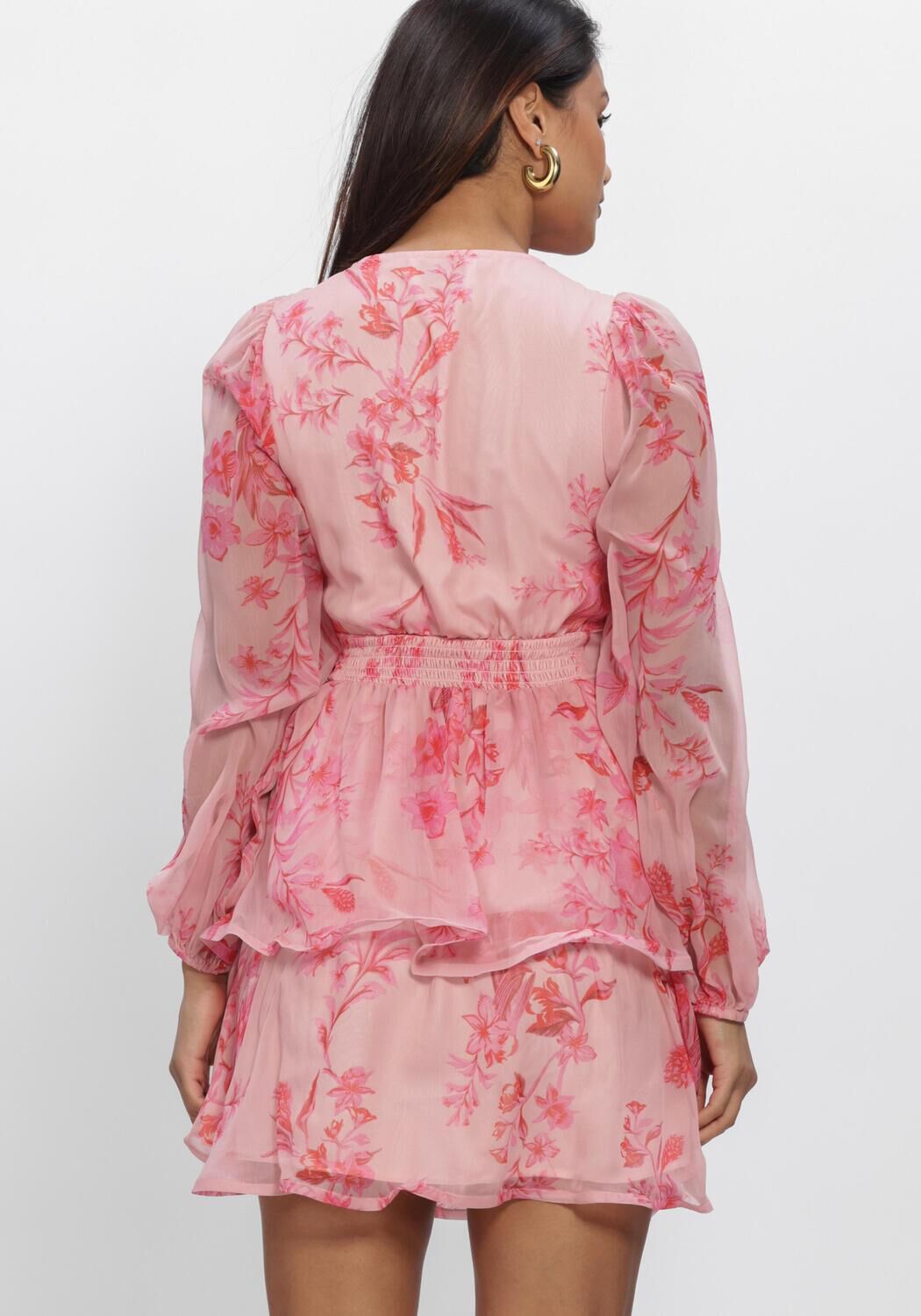 NEO NOIR Robe midi RIVANA PRINT CHIFFON DRESS en rose - large