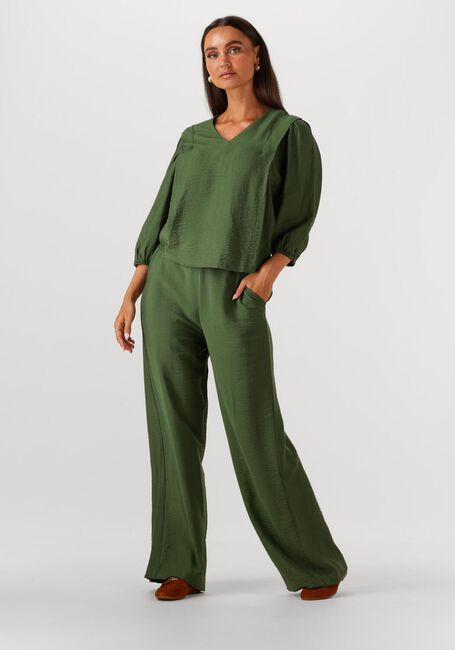 Groene MINUS  SERIA V-NECK BLOUSE - large