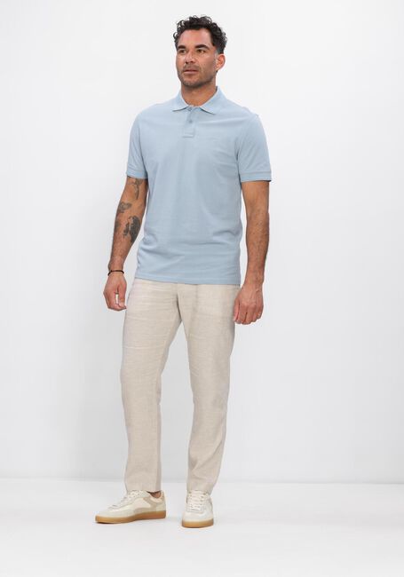 BOSS ORANGE Polo PRIME Bleu clair - large