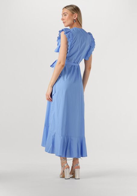 OBJECT Robe maxi OBJHOPE PAPAYA S/S WRAP DRESS Bleu clair - large