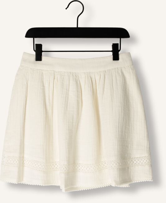 Witte SCOTCH & SODA Minirok LACE DETAIL CRINKLE COTTON MINI SKIRT Witte SCOTCH & SODA Minirok LACE DETAIL CRINKLE COTTON MINI SKIRT - large