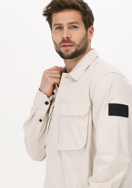 CALVIN KLEIN Surchemise GMD UTILITY OVERSHIRT Blanc - large