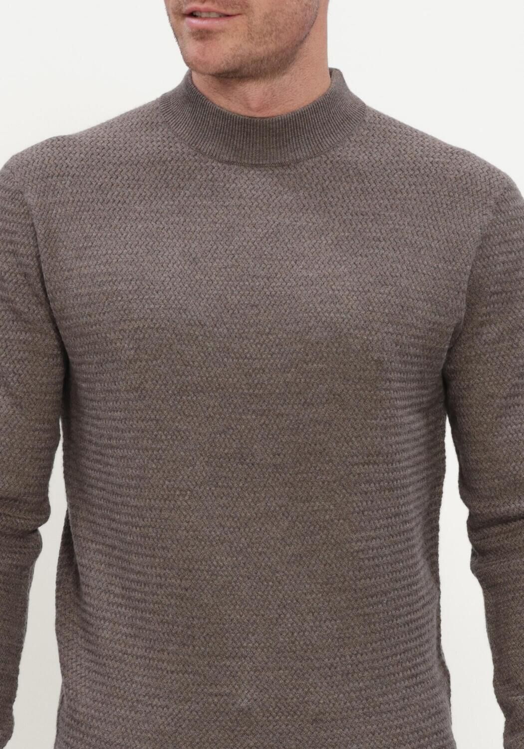 GENTILUOMO Pull TURTLE LS en taupe - large