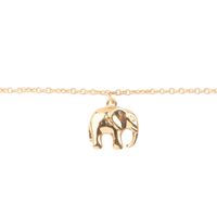 Gouden ATLITW STUDIO Armband SOUVENIR BRACELET ELEPHANT - medium