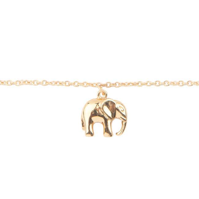 ALLTHELUCKINTHEWORLD Bracelet SOUVENIR BRACELET ELEPHANT en or - large