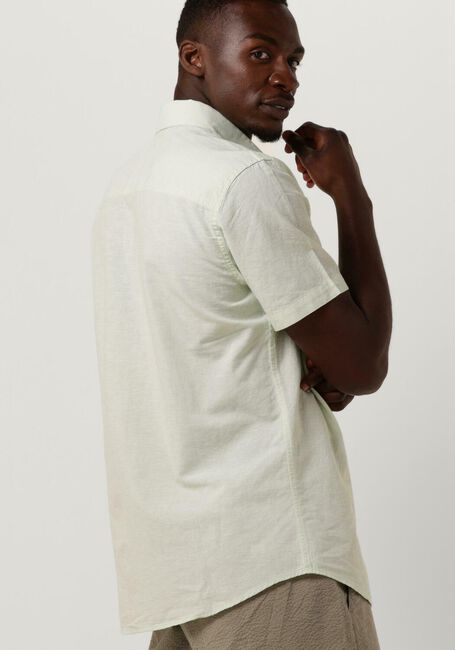 SELECTED HOMME Chemise décontracté SLHSLIMNEW-LINEN SHIRTS SS CLASSIC W en vert - large