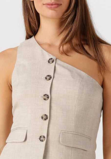 Beige Y.A.S. Gilet YASTAVA ONE SHOULDER WAISTCOAT - large