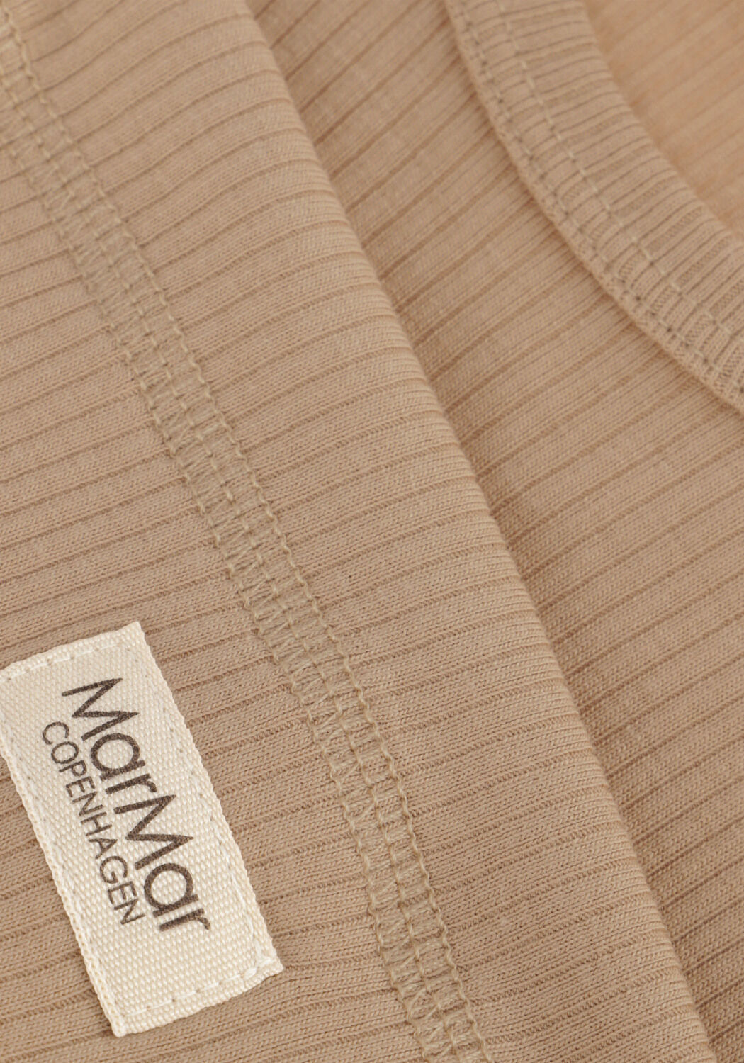 MARMAR COPENHAGEN Haut PLAIN TEE LS en beige - large