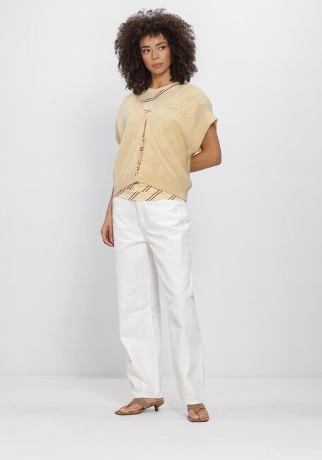 Creme DANTE6 Top CONSTRUCTED STRIPE T SHIRT - large