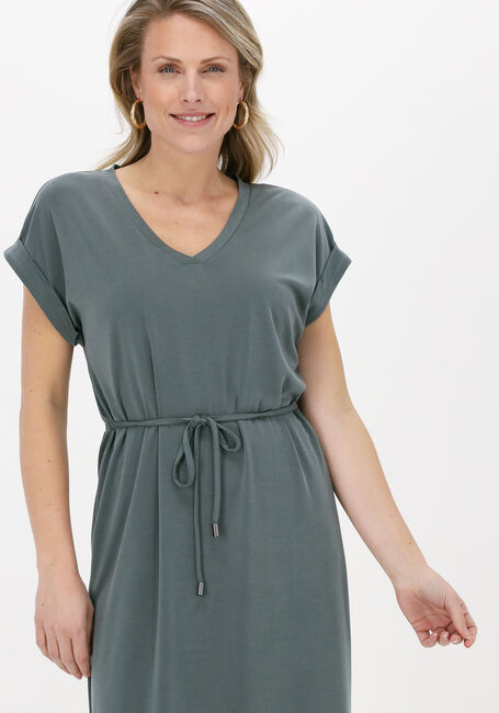 SIMPLE Robe midi JERSEY DRESS en vert - large