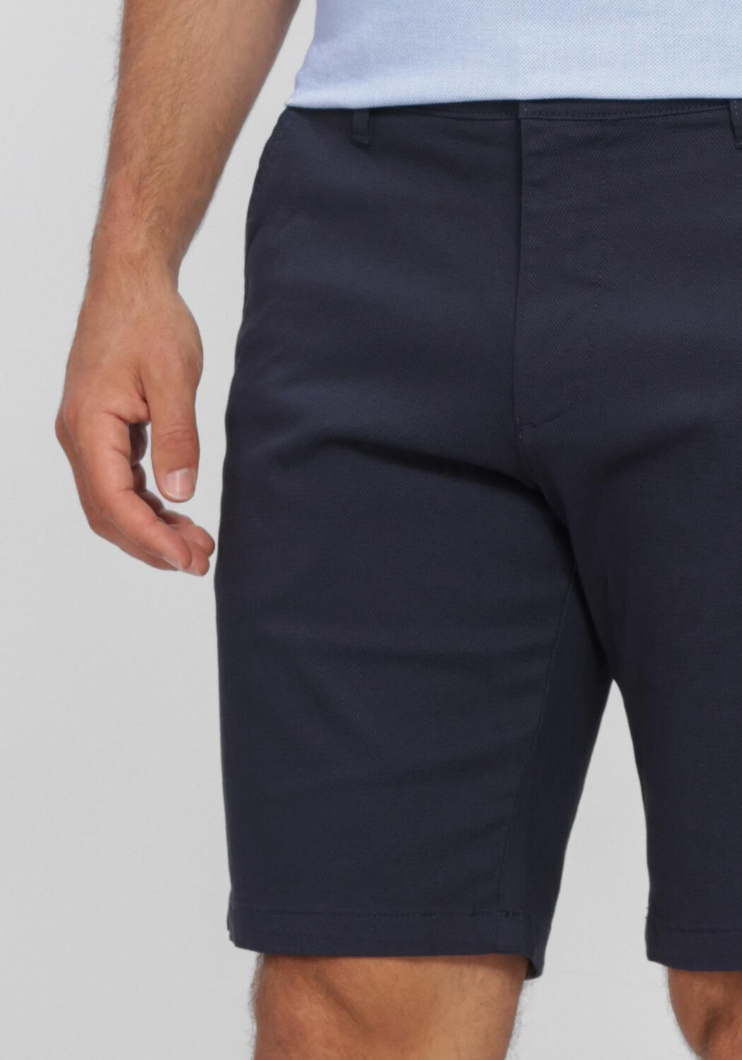 Donkerblauwe MATINIQUE Casual overhemd MATHOMAS SHORT - large