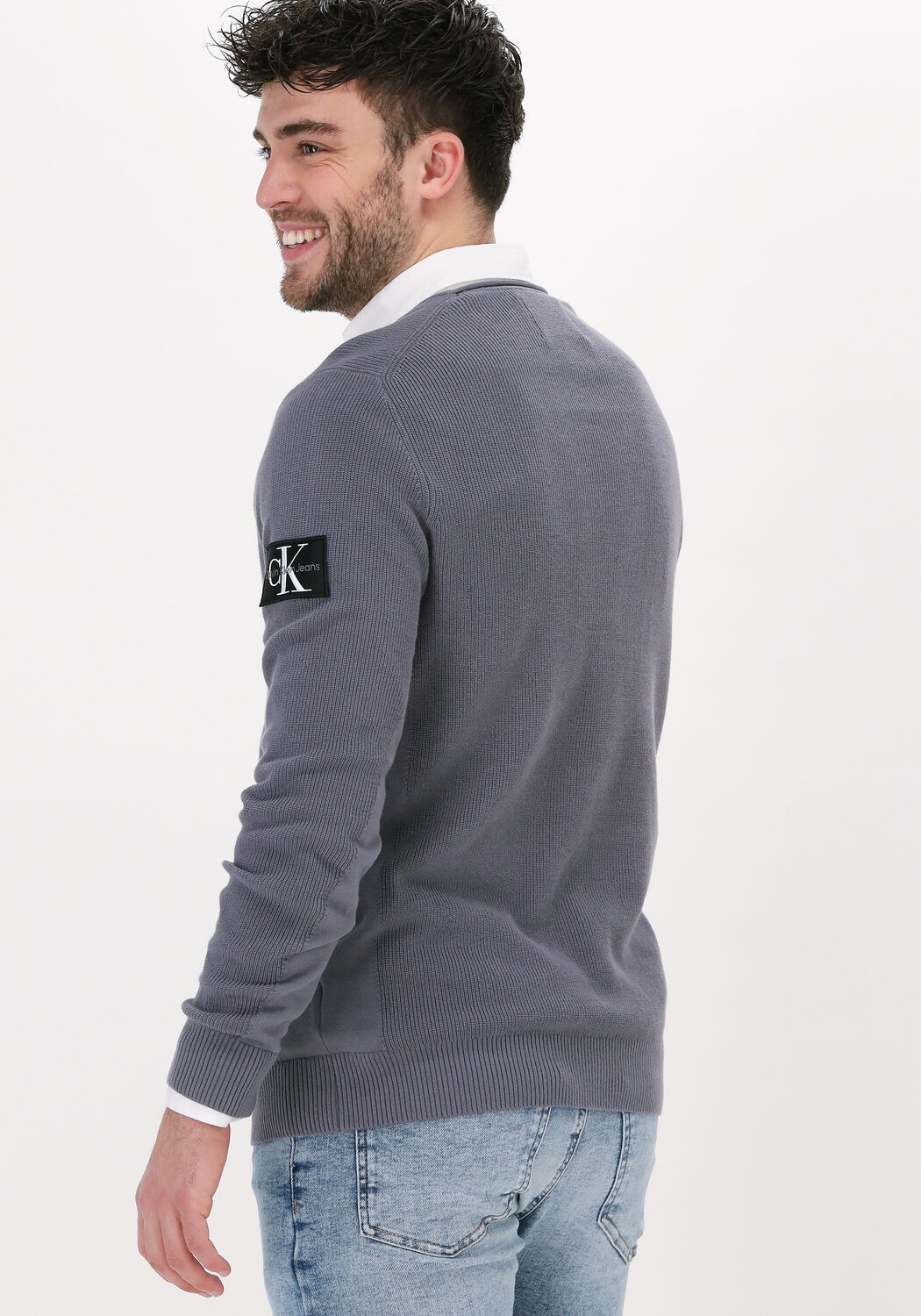 Grijze calvin hotsell klein trui