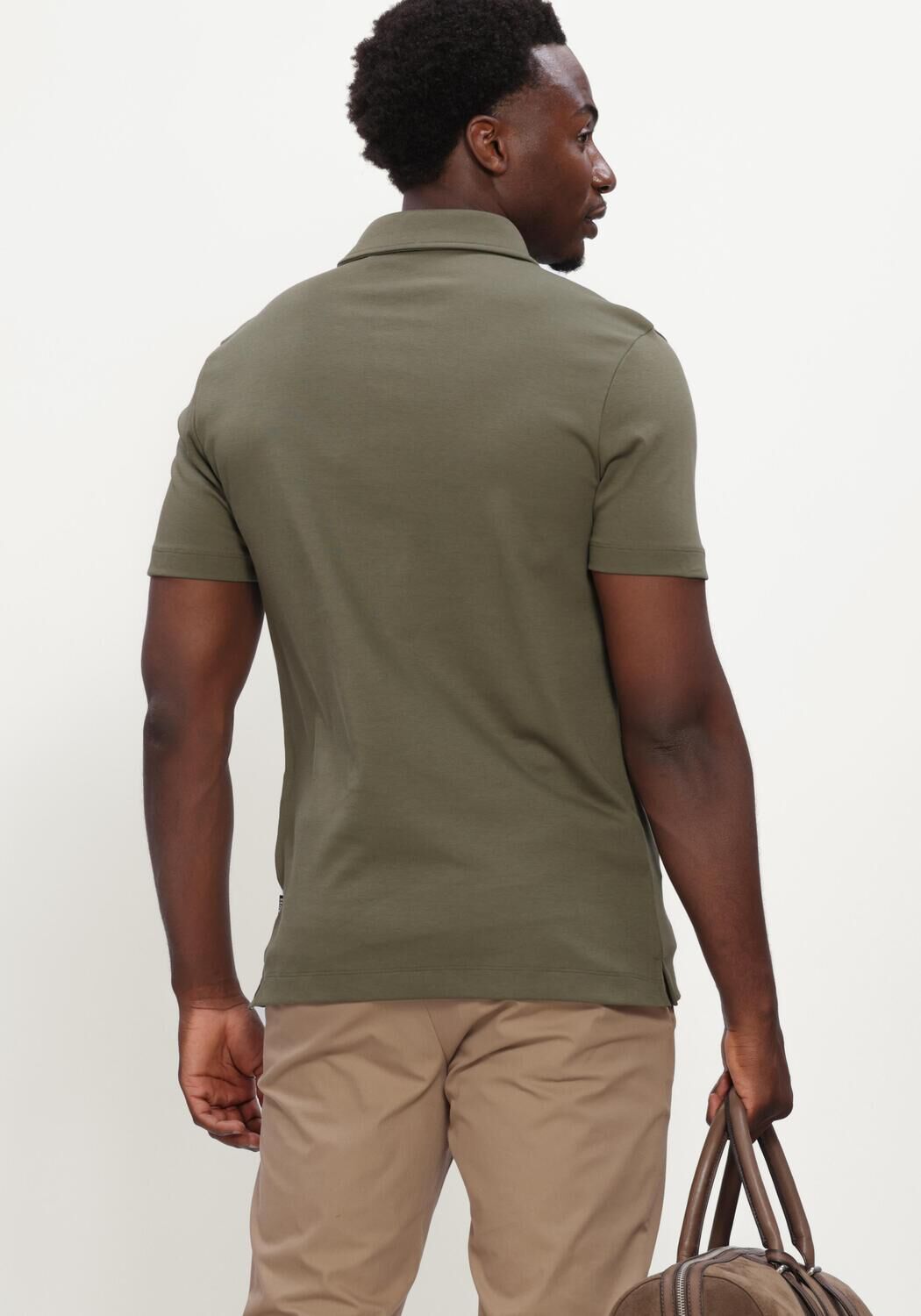 Khaki BOSS BLACK Polo PALOSH 30 - large