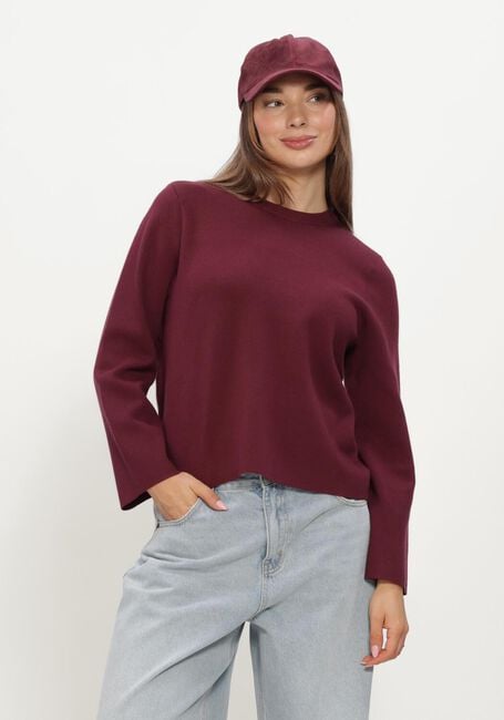 Bordeaux OBJECT Trui OBJREYNARD O-NECK PULLOVER - large
