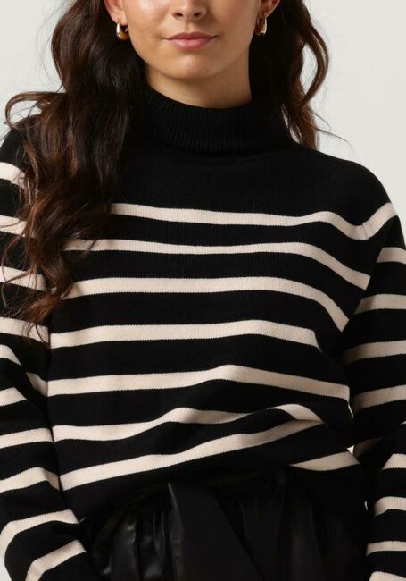 NOTRE-V Col roulé STRIPE KNIT SWEATER en noir - large