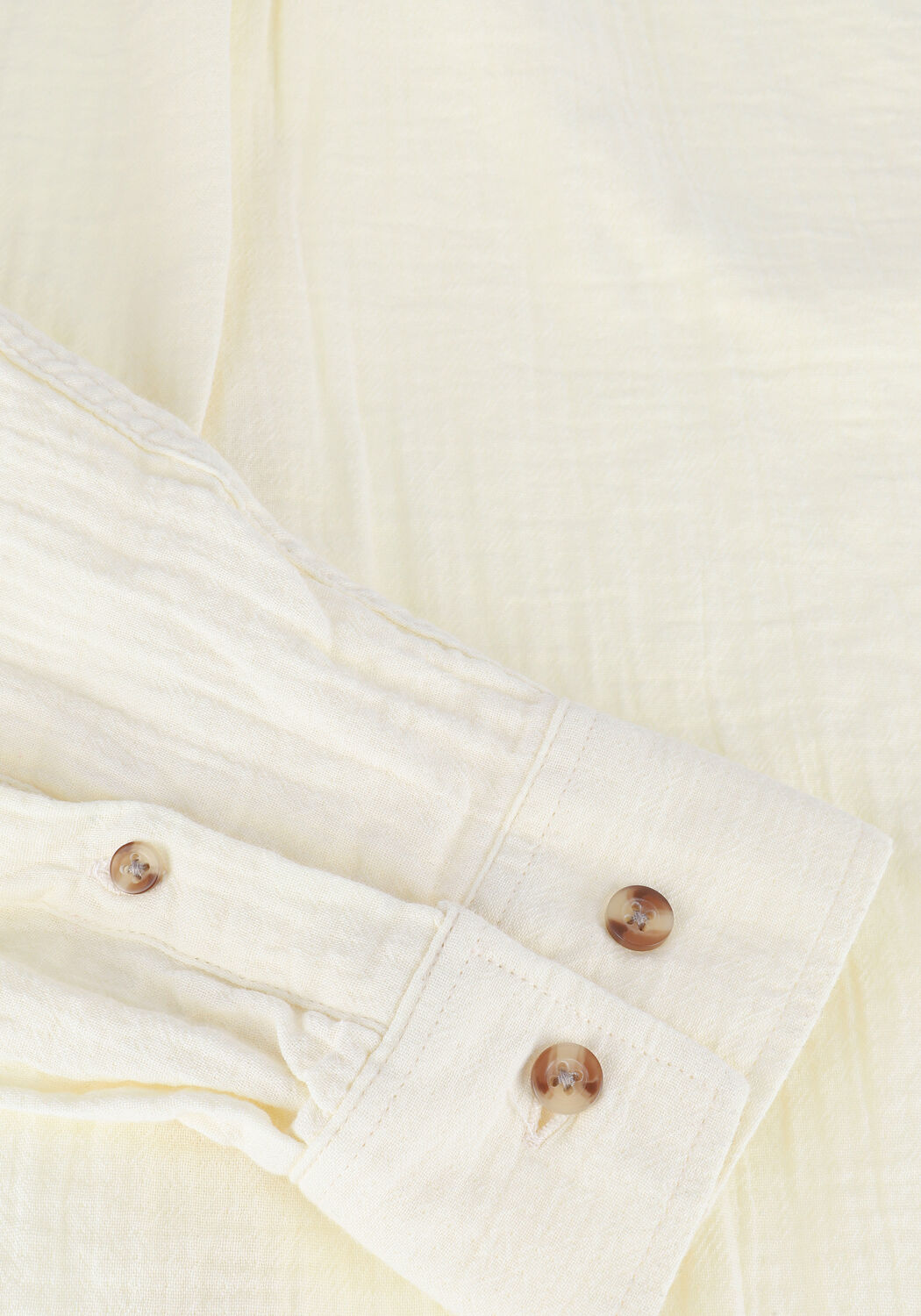 Gele ANERKJENDT Casual overhemd AKKONRAD MUSSELIN SHIRT - large