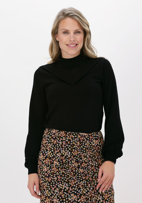OBJECT Pull SHARON L/S KNIT PULLOVER en noir - large