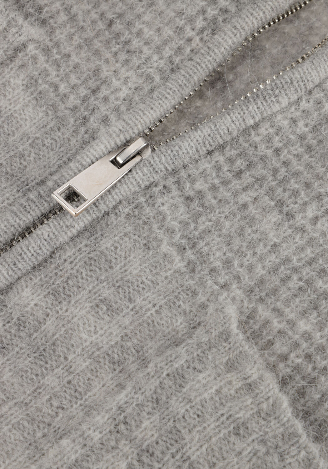 Grijze MSCH COPENHAGEN Vest MSCHLEDIONA HOPE ZIP CARDIGAN - large