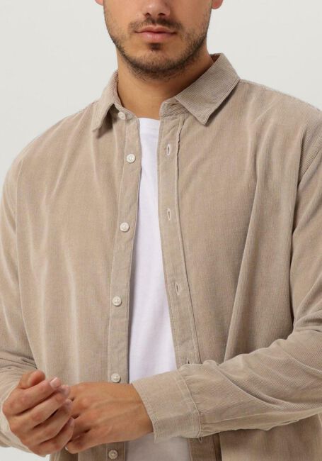 Beige SELECTED HOMME Overshirt SLHREGOWEN-CORD SHIRT LS W - large