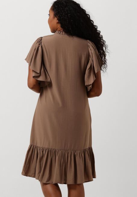 CO'COUTURE Mini robe TORA FRILL DRESS en taupe - large