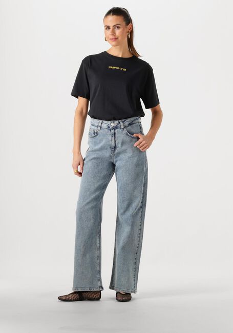 Blauwe COLOURFUL REBEL Straight leg jeans GAIAS HIGH RISE WIDE LEG DENIM PANTS - large